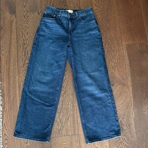 Like new madewell perfect vintage wideleg jeans 26p